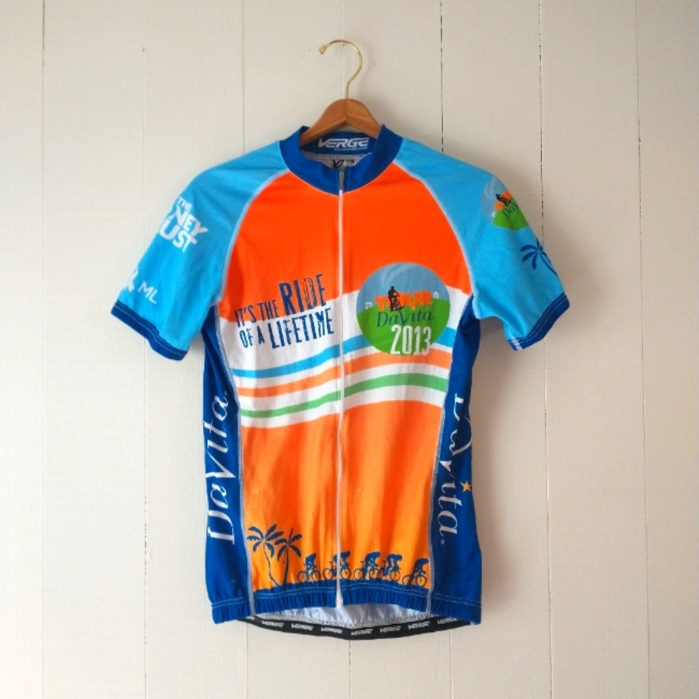 Vintage unisex cycling jersey